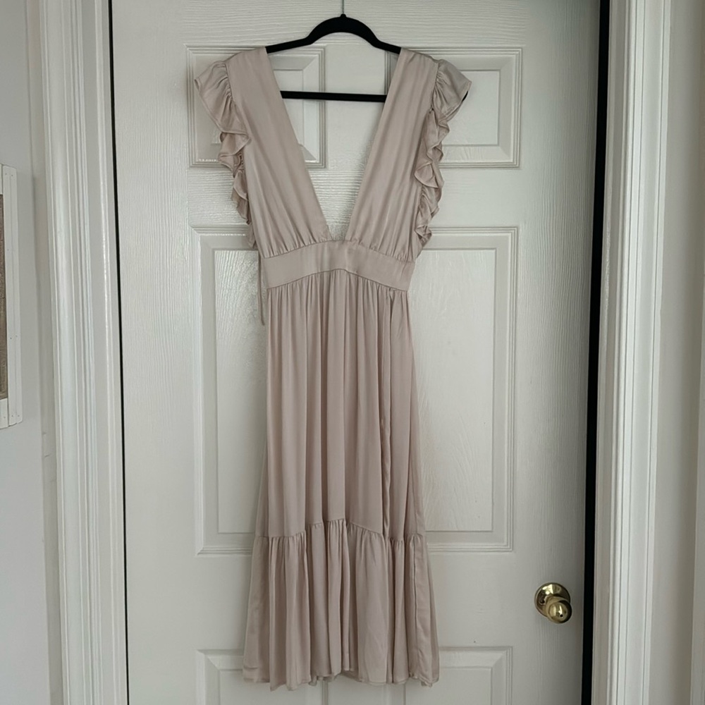 Champagne Still Water Satin Dress - from Southmoon Under